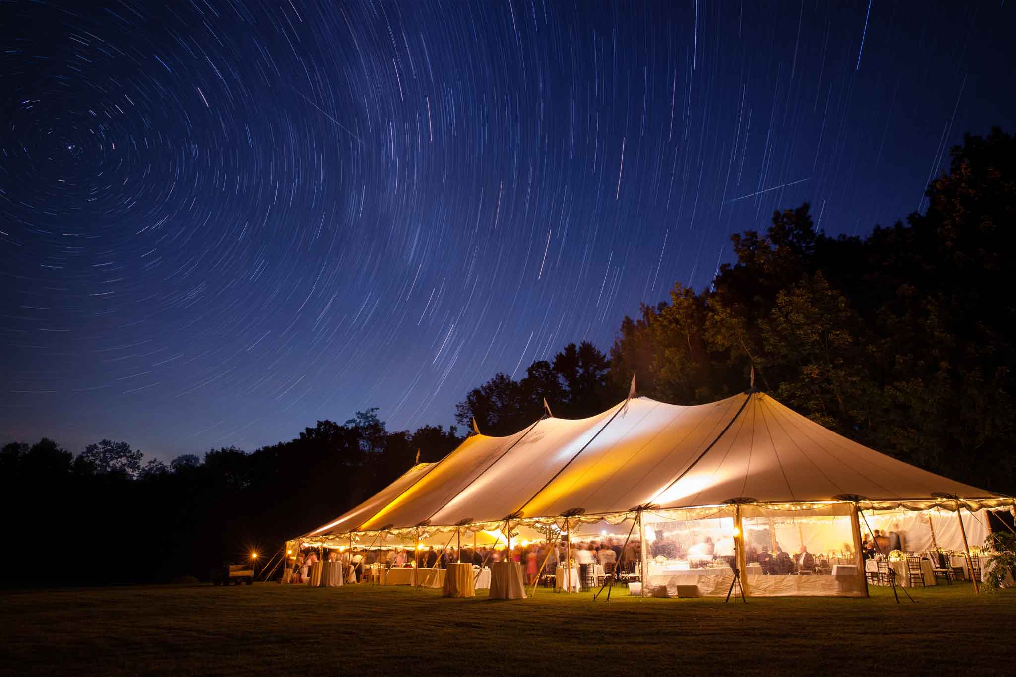 Tent under the stars